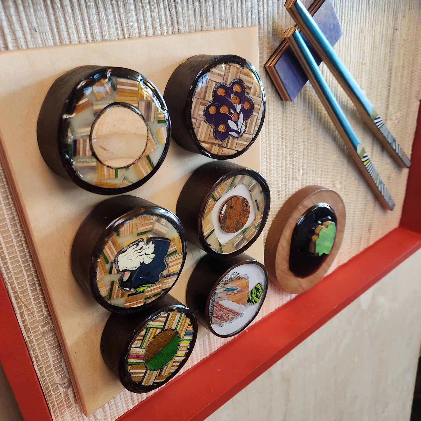 "6-Piece Skateboard Sushi Tray"