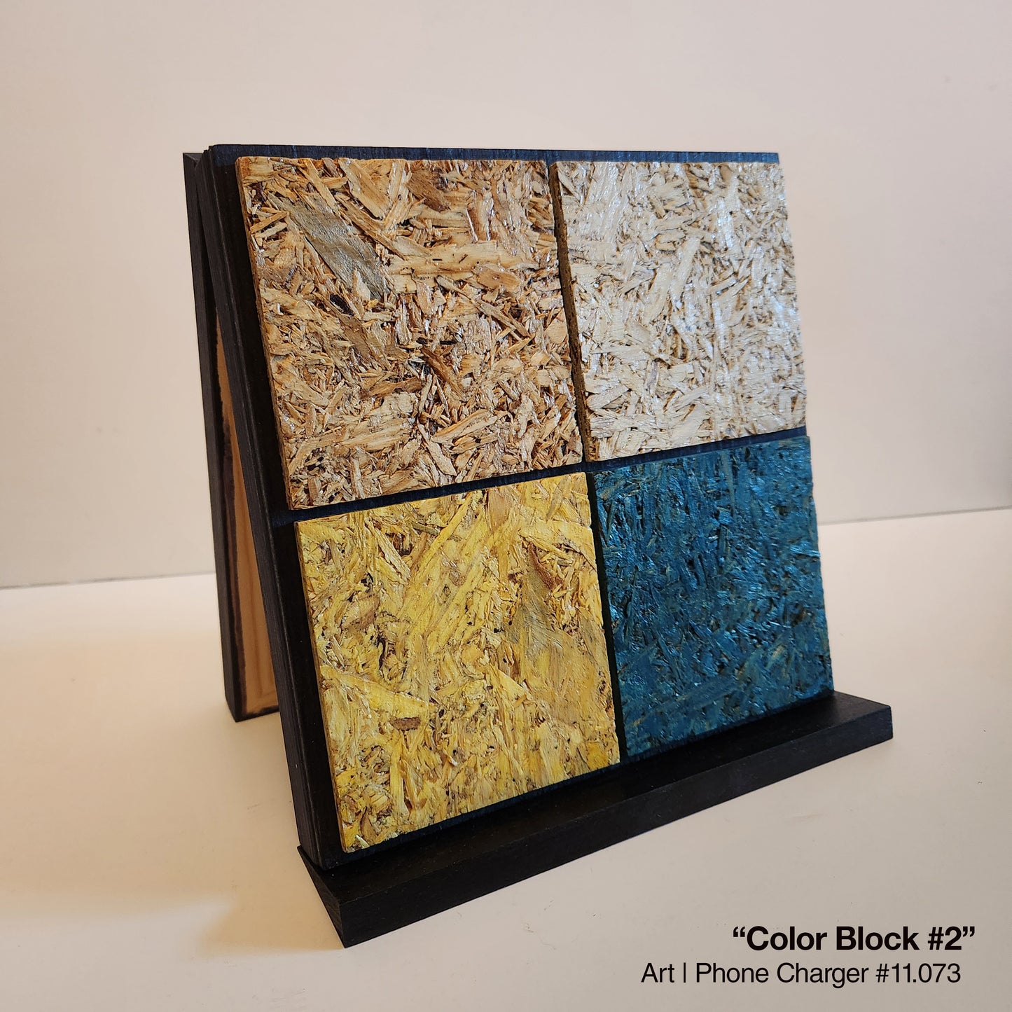 Art / Wireless Phone Charging Station - "Color Block #2"