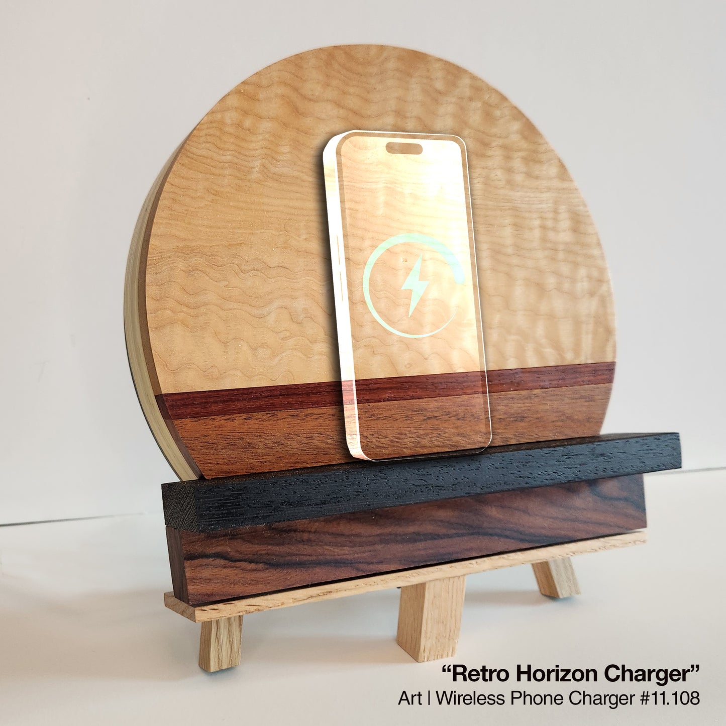 "Retro Horizon" Wireless Phone Charging Station