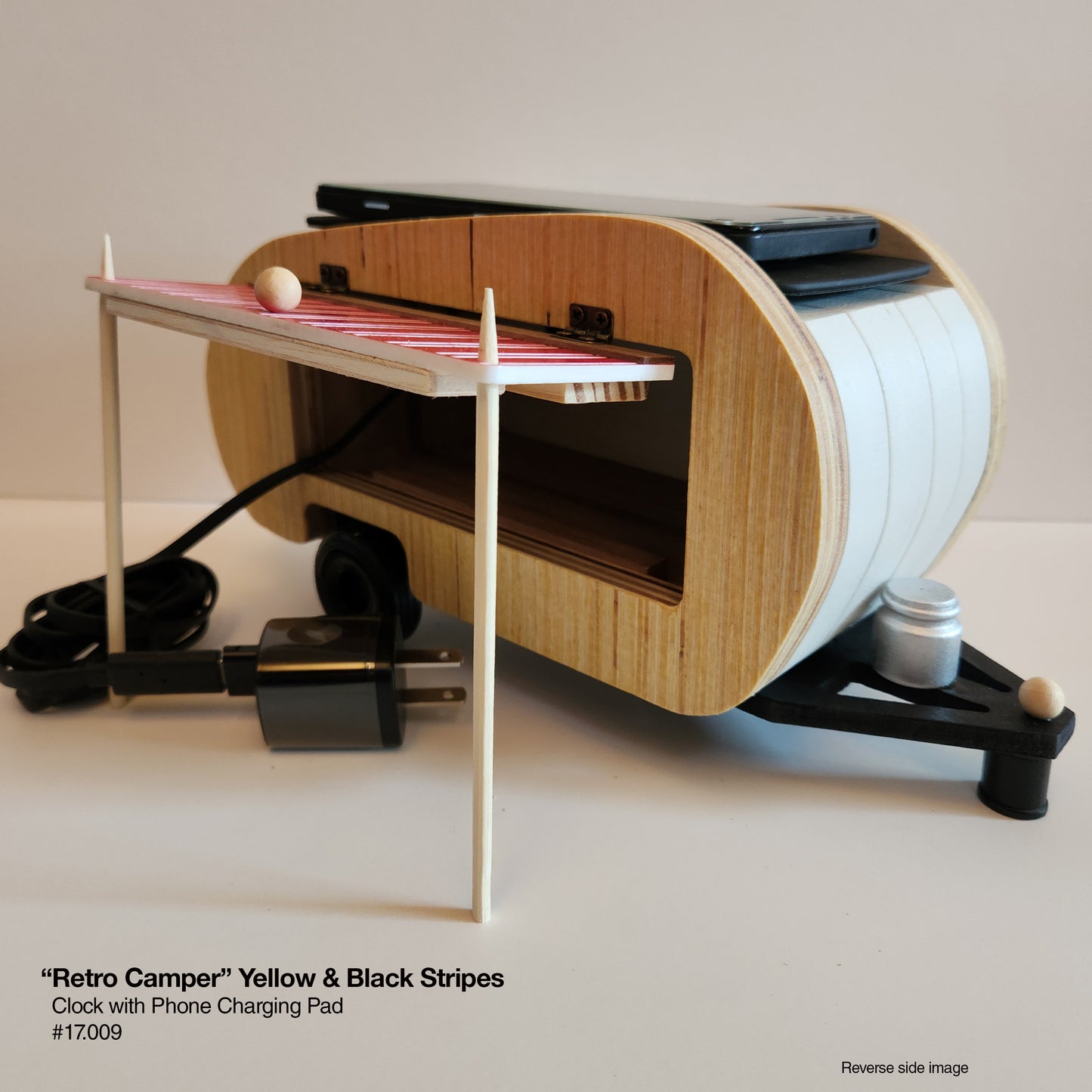 Retro Camper - Charger/Clock (Yelo & White)