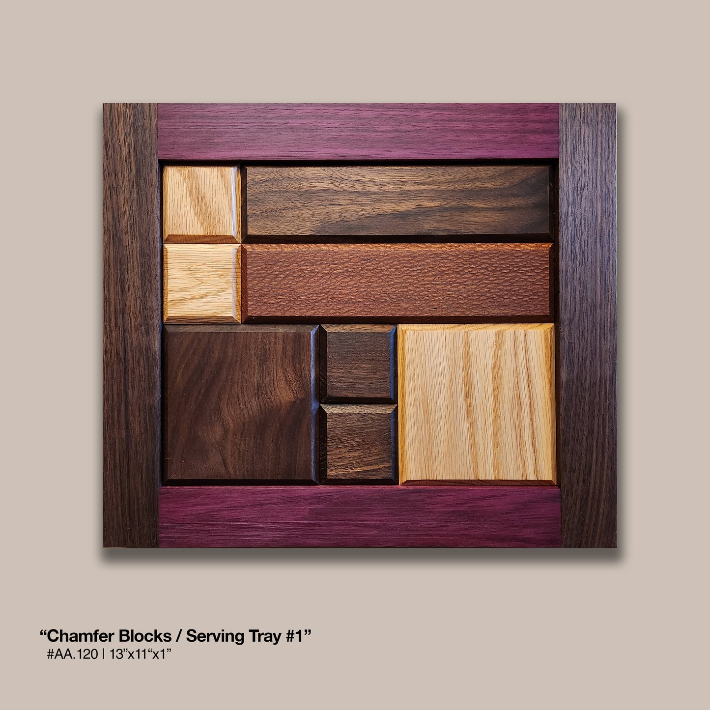 Chamfer Blocks / Serving Tray #1