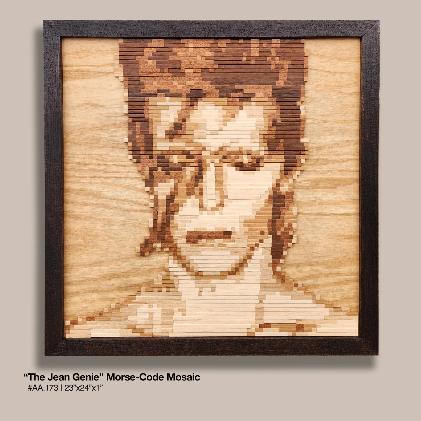 David Bowie "The Jean Genie" - Morse-Code Mosaic