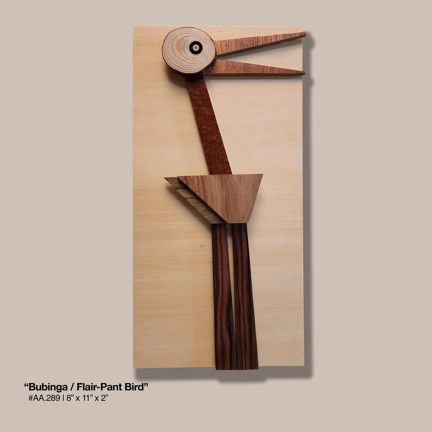 "Bubinga / Flair Pant Bird"
