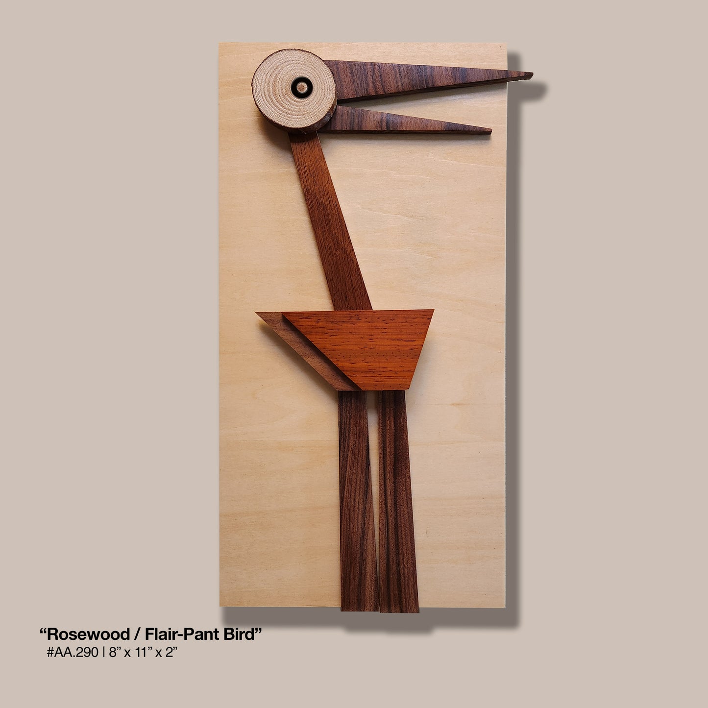 "Rosewood / Flair Pant Bird"