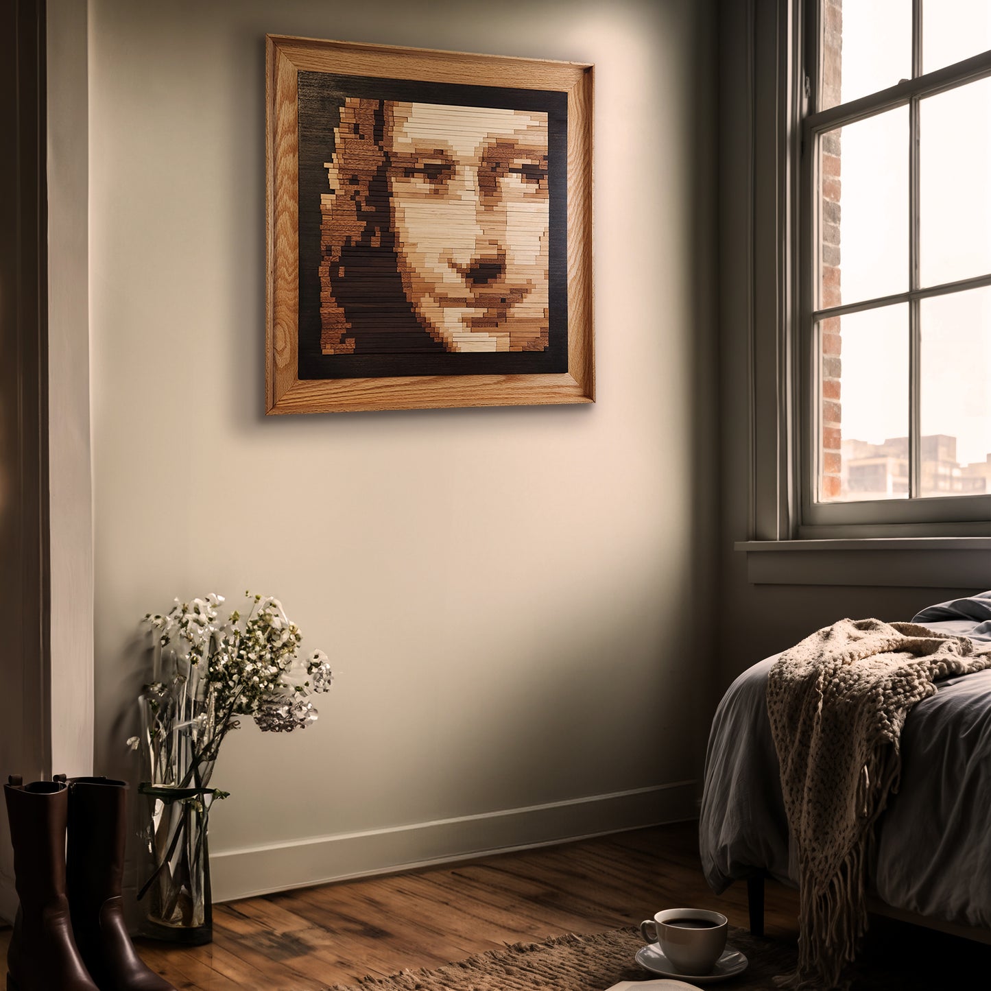 Leonardo da Vinci "Mona Lisa" - Morse-Code Mosaic
