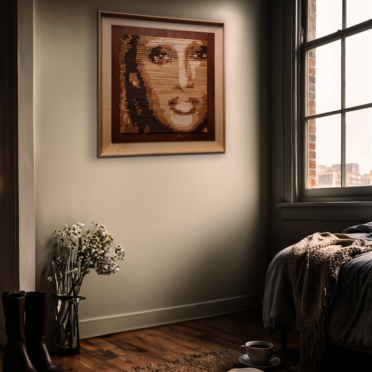 Iman "Model of the Year" - Morse-Code Mosaic