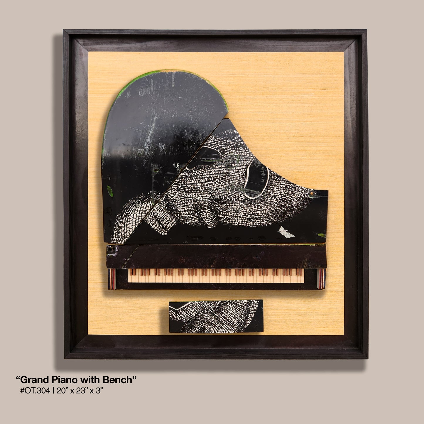 "Grand Piano with Bench"