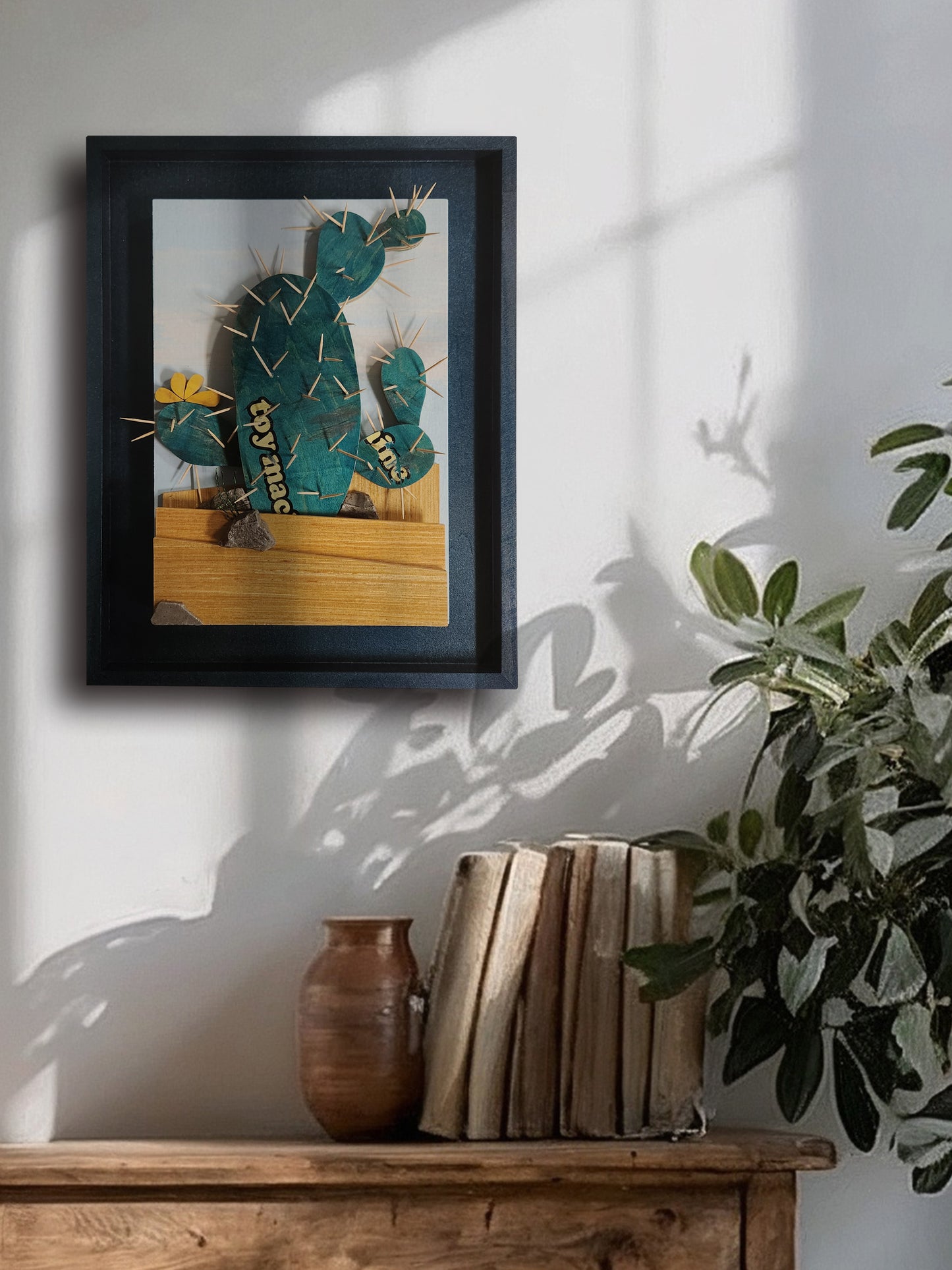 "Teal Toy Machine Skateboard Cactus"