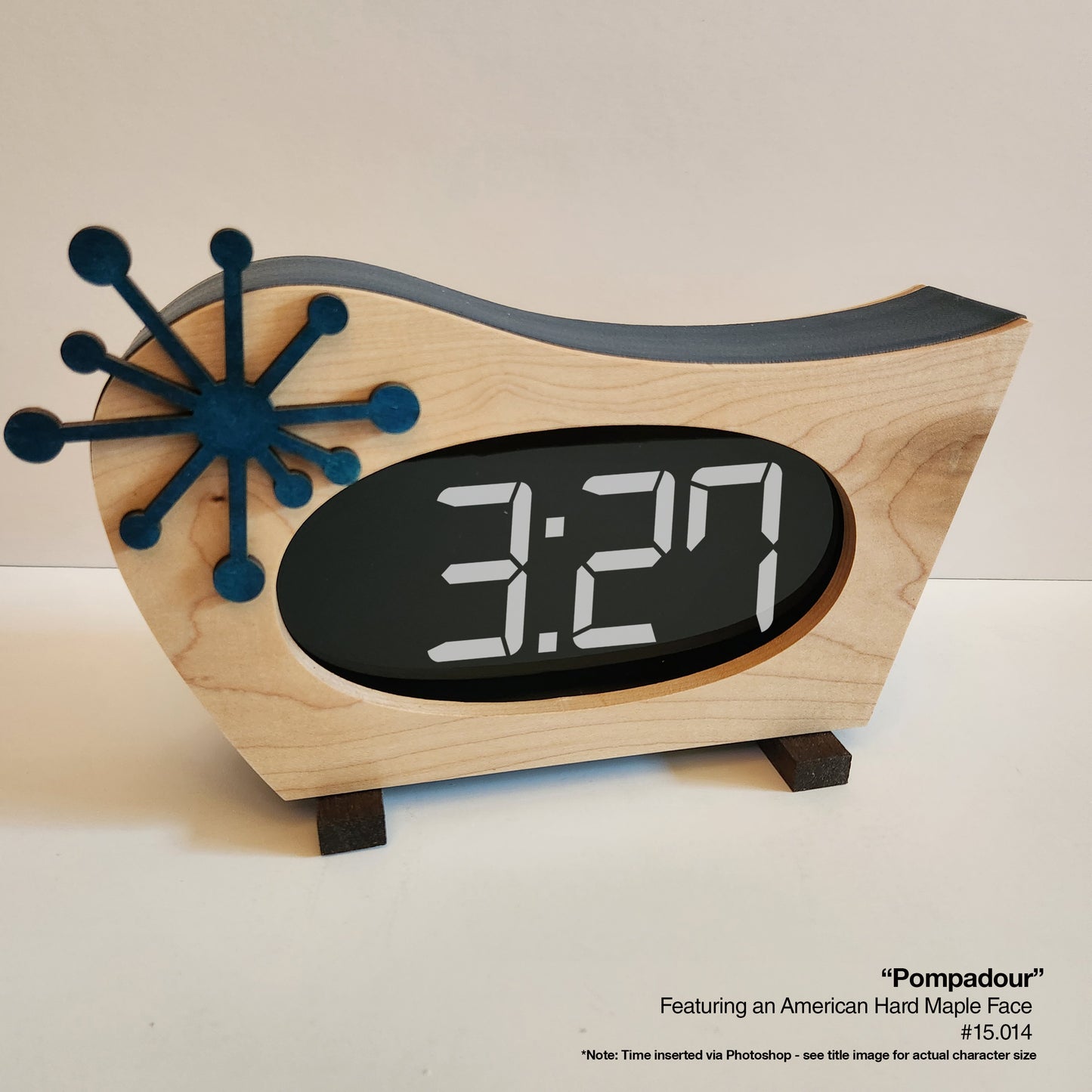 Pompadour Clock - American Hard Maple