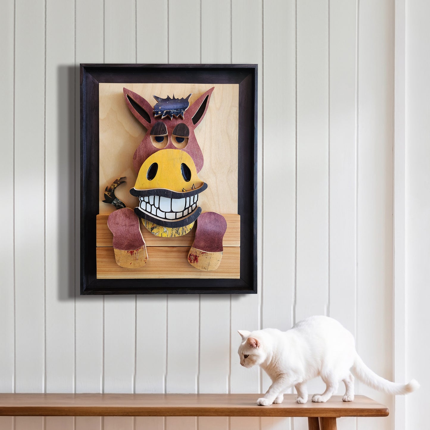 "Smart-Ass Skateboard Donkey" - Skateboard Art