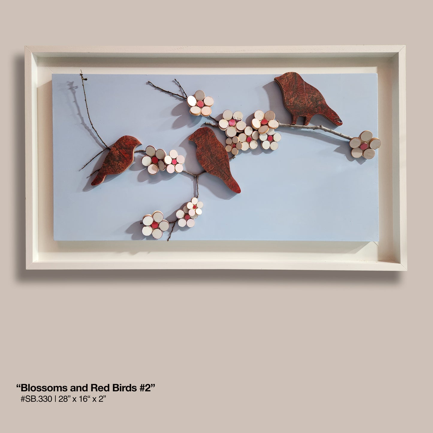 "Blossoms and Red Birds #2"