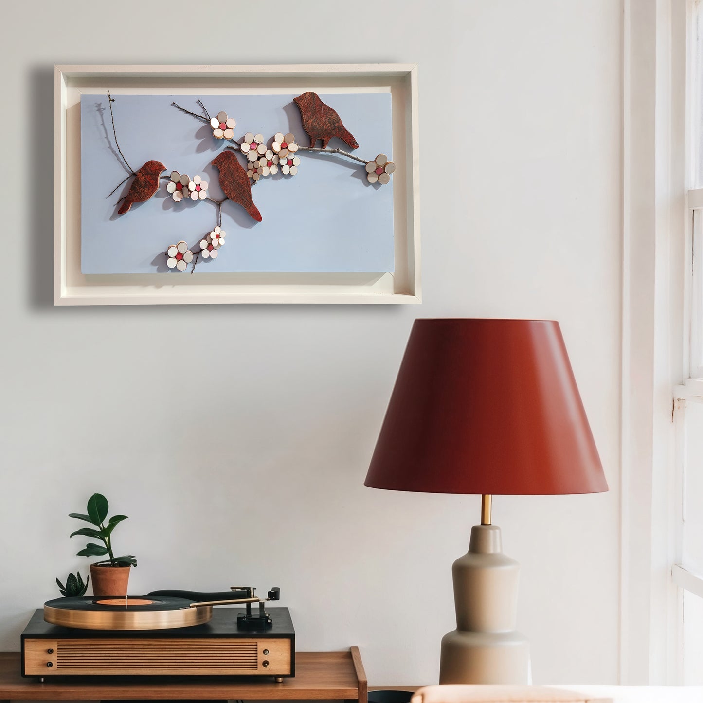"Blossoms and Red Birds #2"
