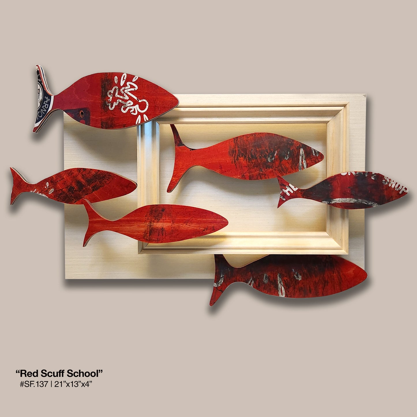 Red Scuff Fish School - Skatefish