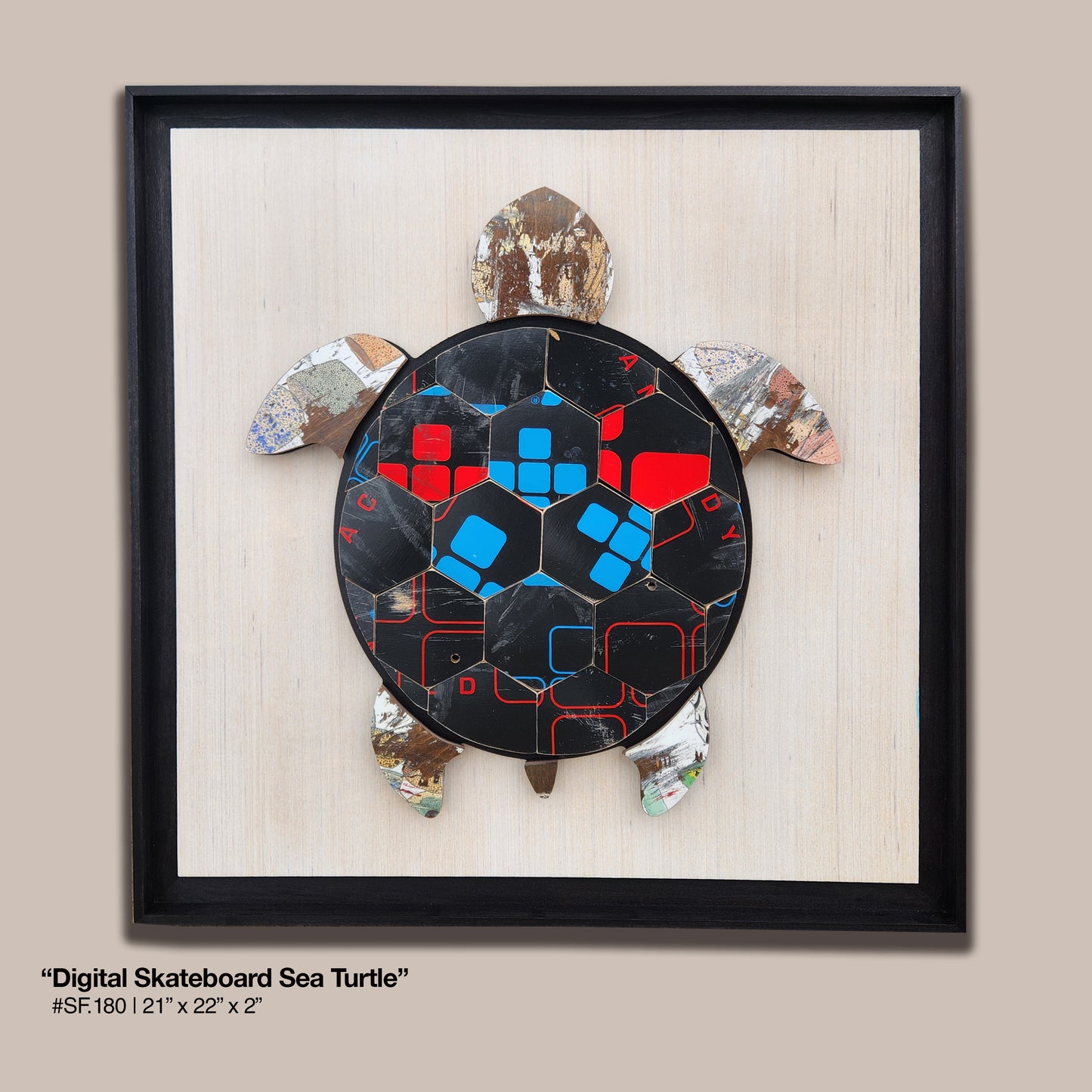 Digital Skateboard Sea Turtle