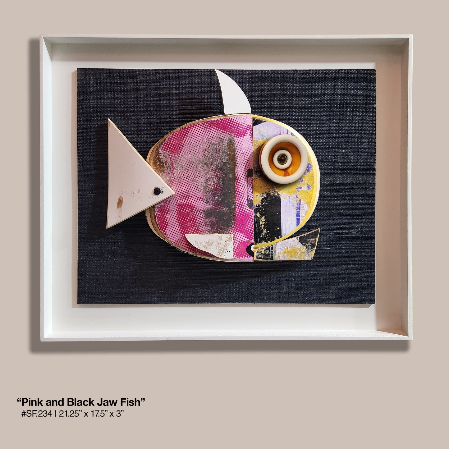 "Pink & White Jaw Fish" - Skatefish