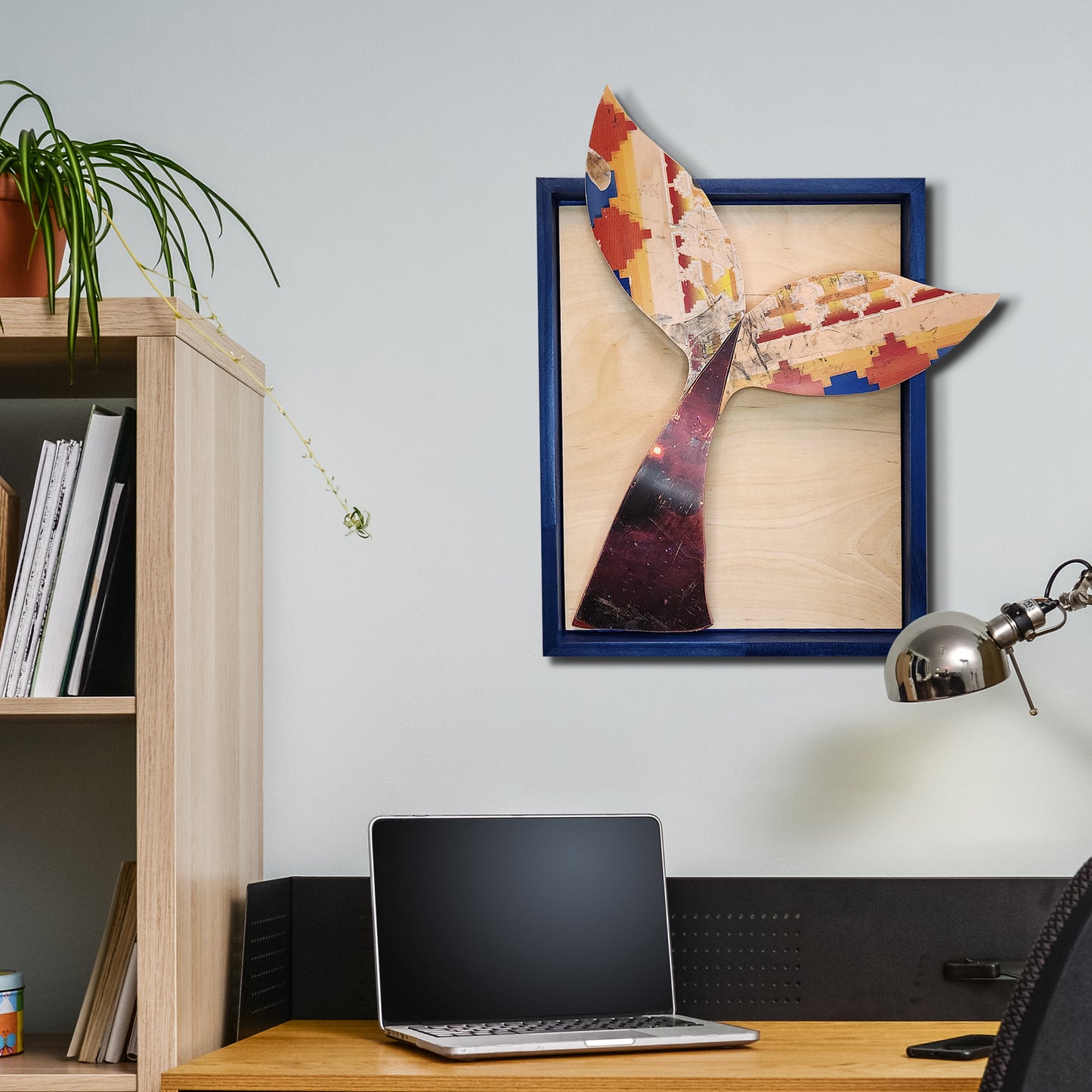 "Aztec Fin Whale Tail" Skateboard Art