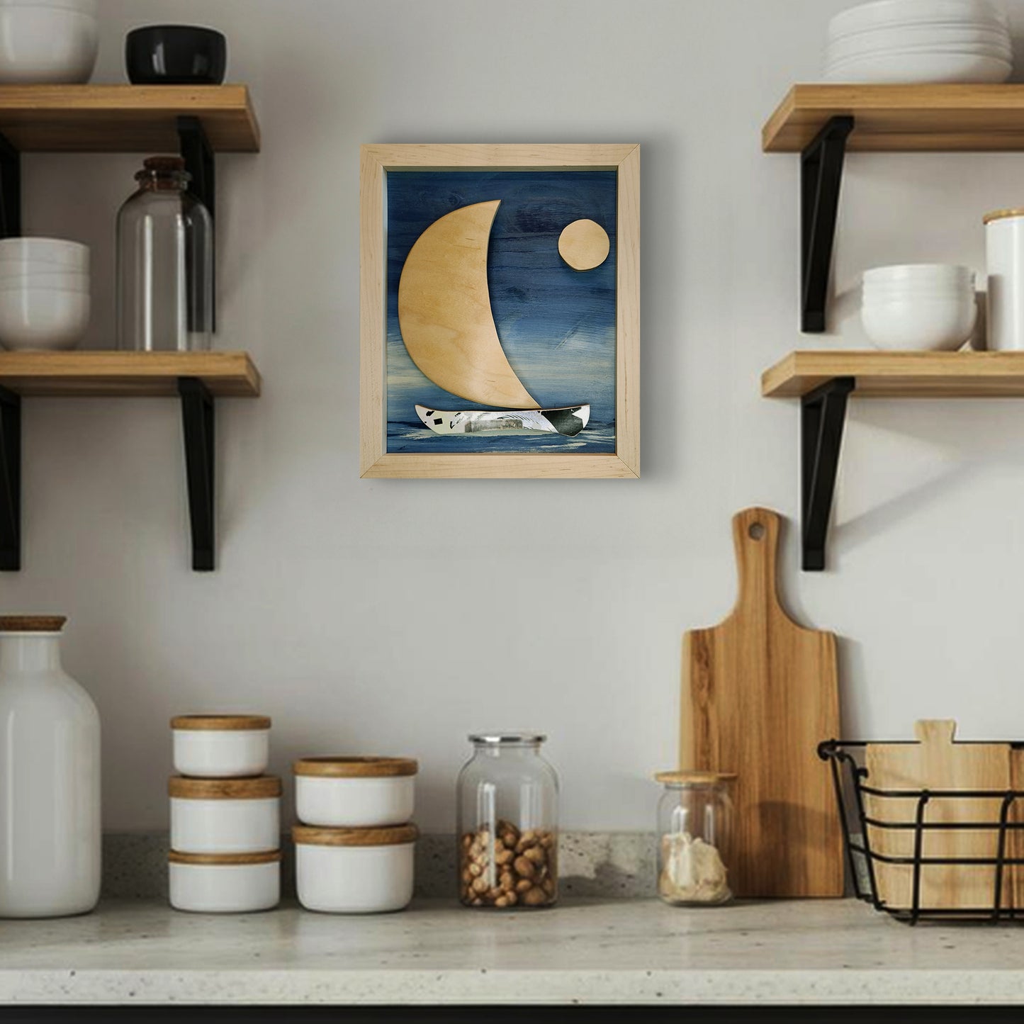 "Maple Sailboat" Skateboard Art