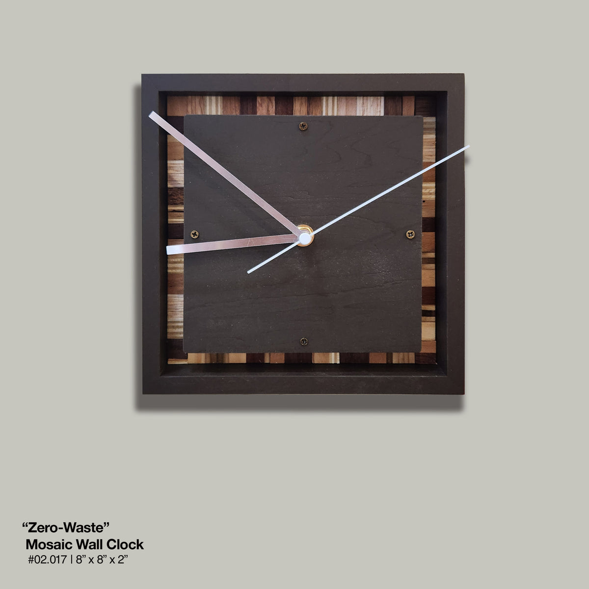 "Zero-Waste Mosaic Wall Clock"