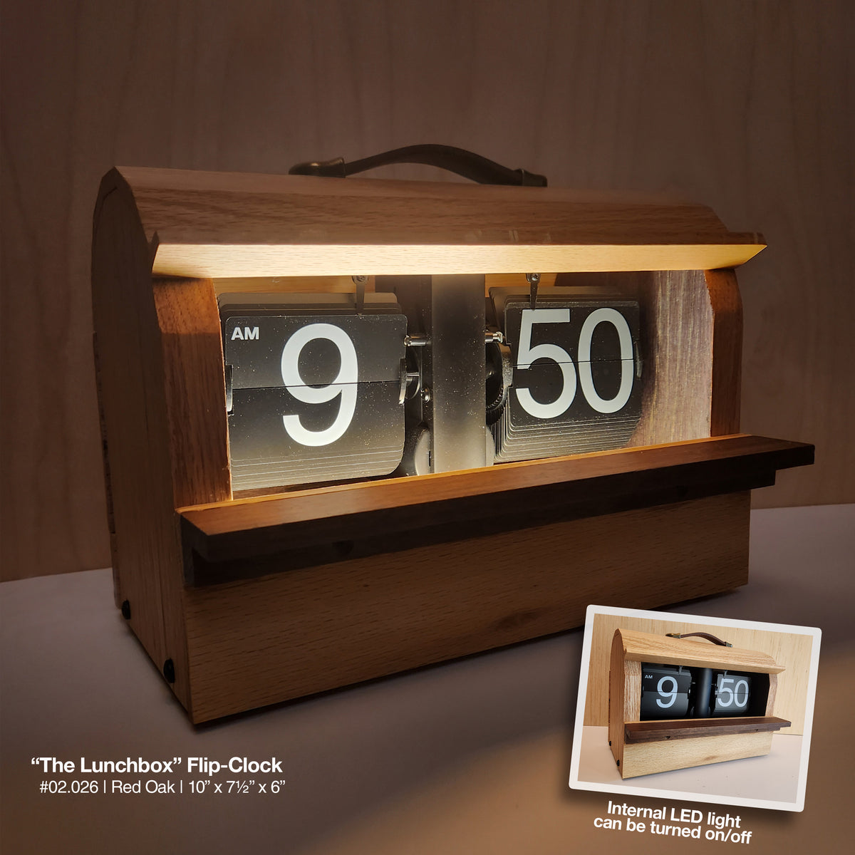 "The Lunchbox" Retro Flip Clock (a)