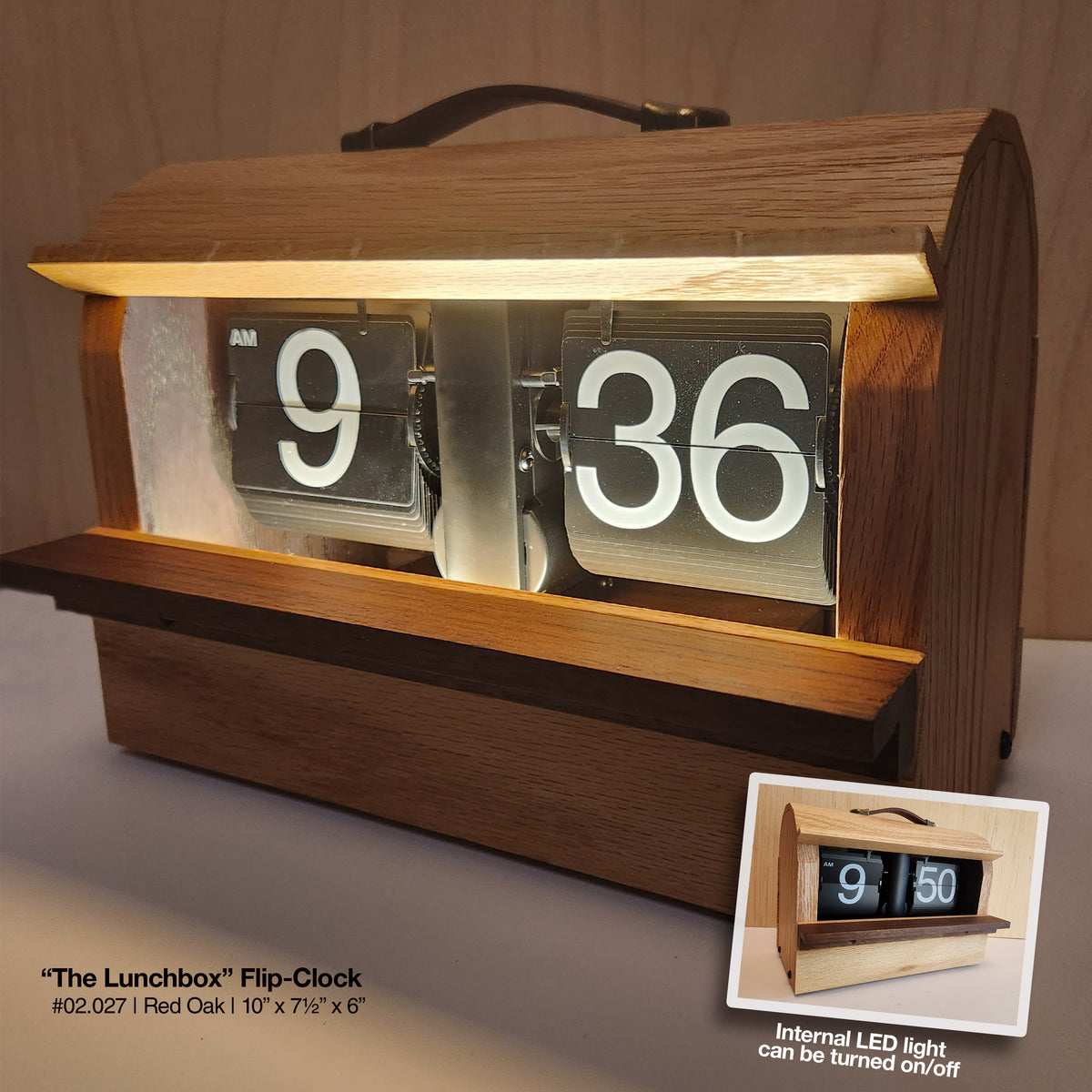 "The Lunchbox" Retro Flip Clock (b)