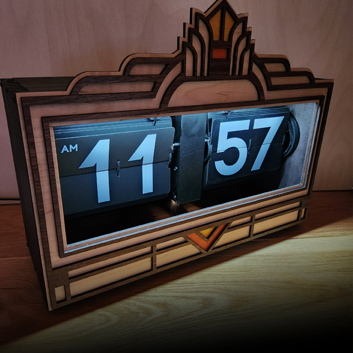 "Art Deco" XL Retro Flip Clock 02.028
