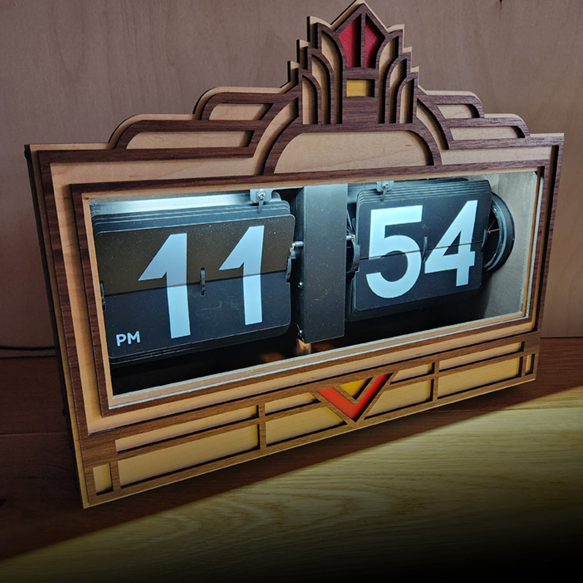 "Art Deco" XL Retro Flip Clock 02.029