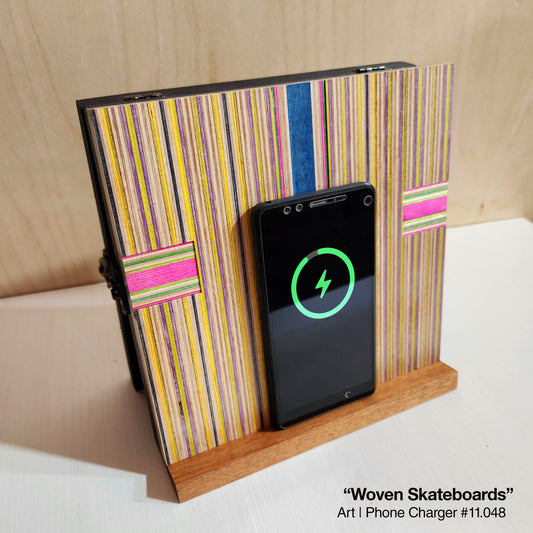 Art / Wireless Phone Charging Station - Woven Skateboards