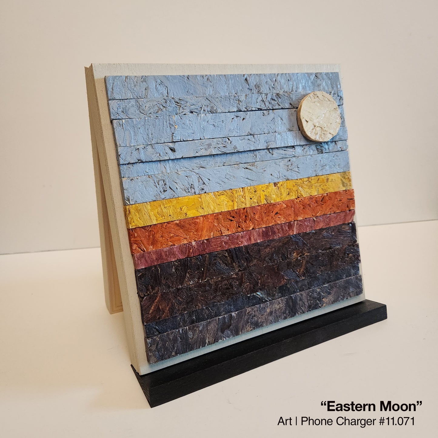 Art / Wireless Phone Charging Station - "Eastern Moon"