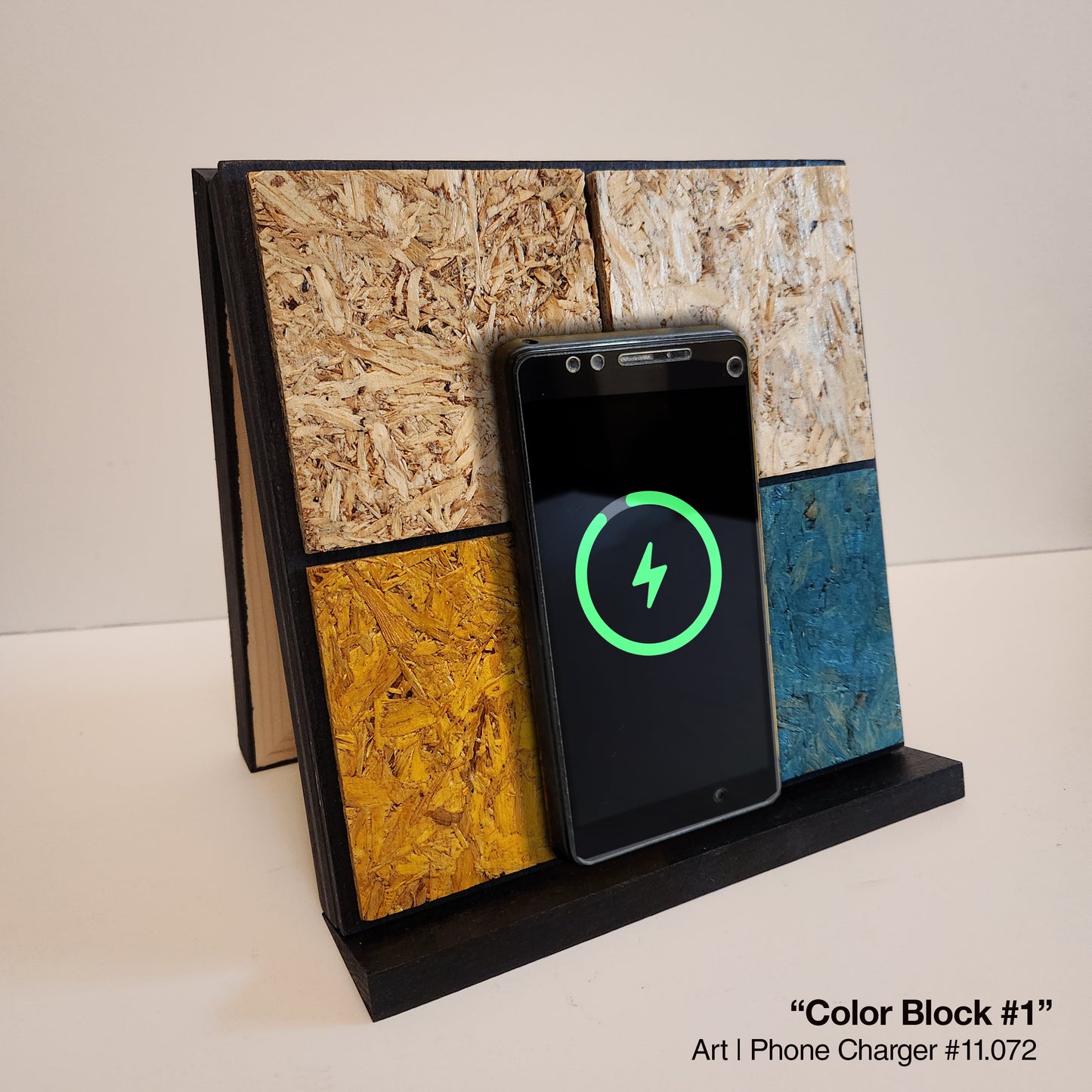 Art / Wireless Phone Charging Station - "Color Block #1"