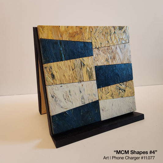 Art / Wireless Phone Charging Station - "MCM Shapes #4"