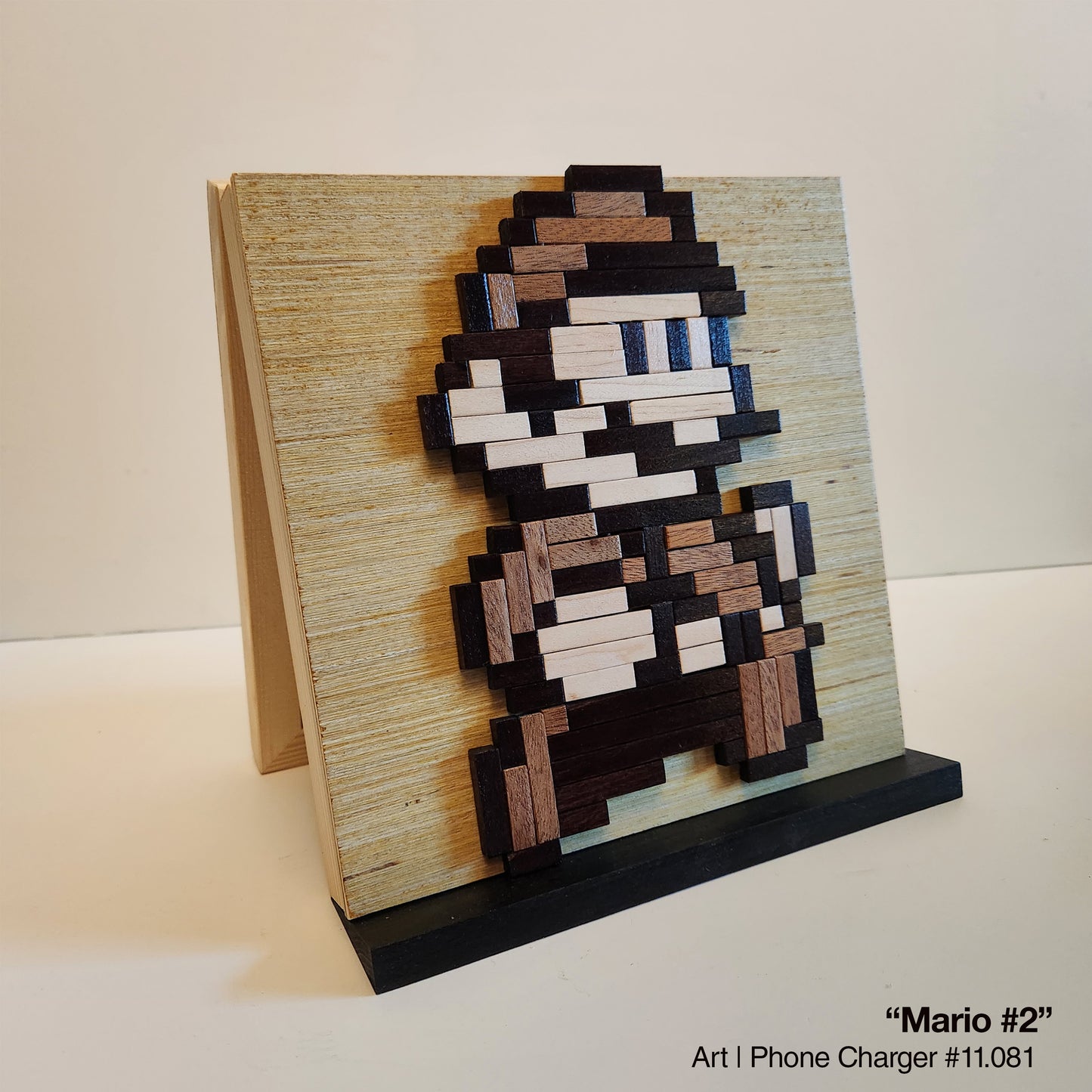 Art / Wireless Phone Charging Station - "Mario #2"