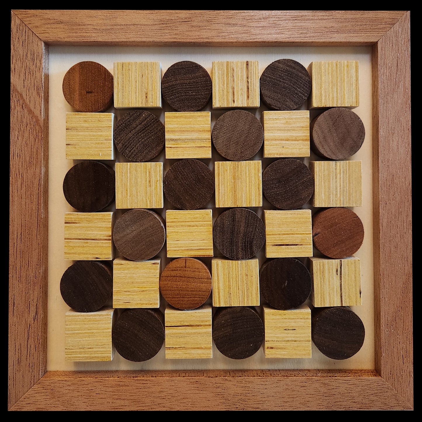 Art / Wireless Phone Charging Station - "Checkers"