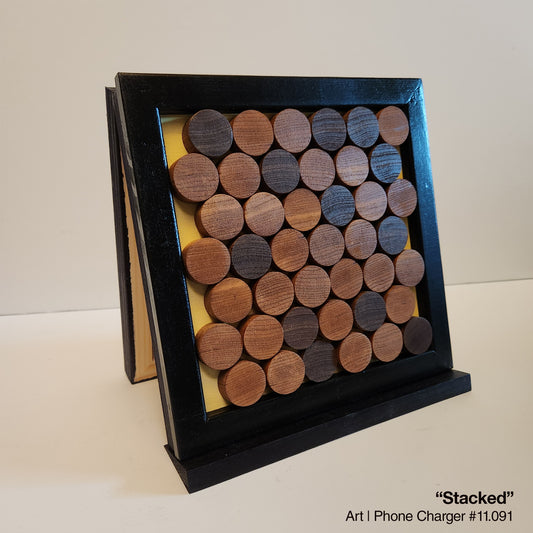 Art / Wireless Phone Charging Station - "Stacked"