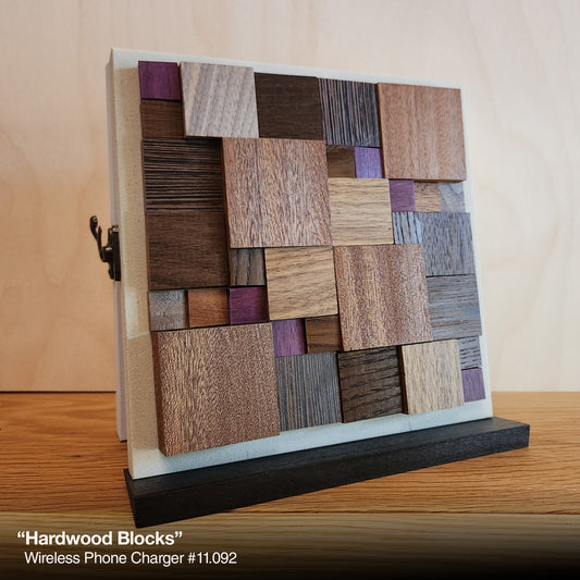 Hardwood Blocks - Wireless Phone Charger