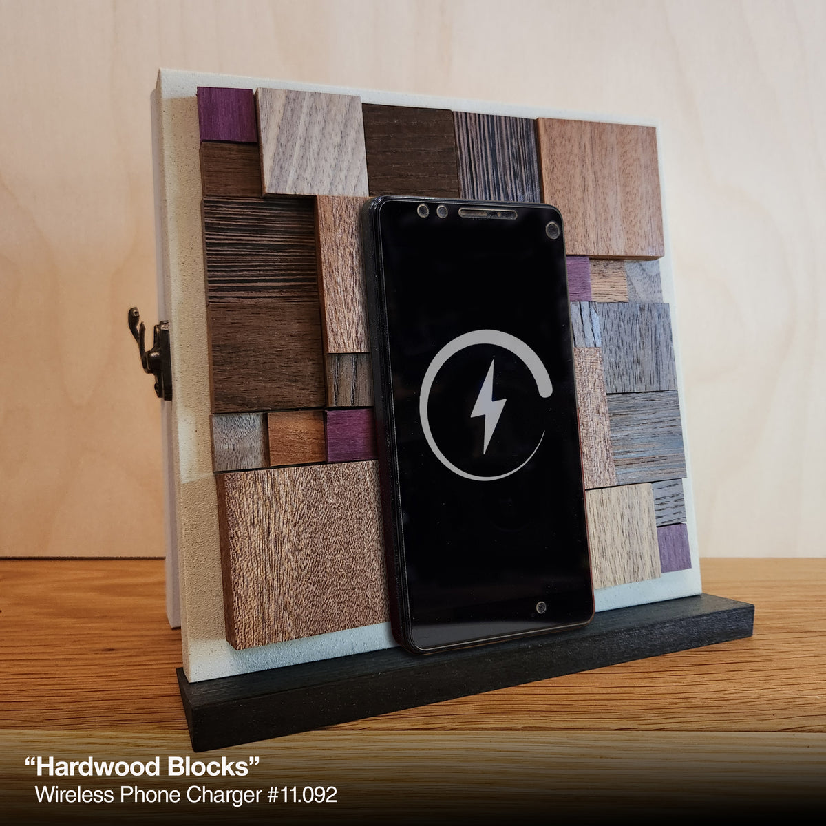 Hardwood Blocks - Wireless Phone Charger