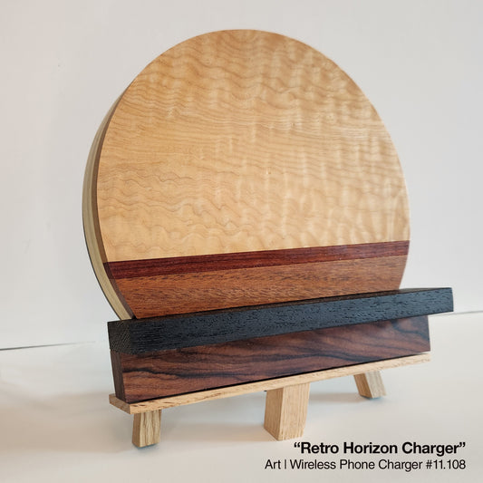 "Retro Horizon" Wireless Phone Charging Station