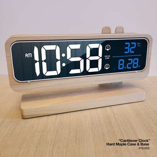 Cantilever Clock - Hard Maple