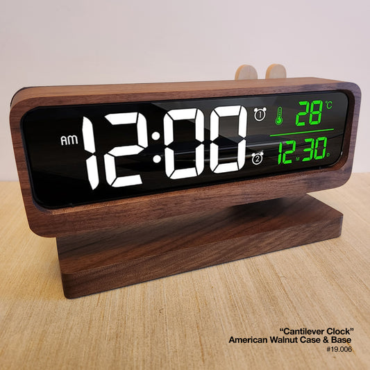 Cantilever Clock - American Walnut