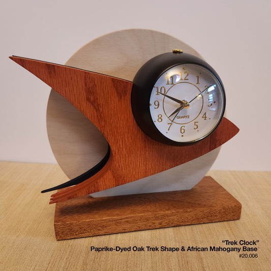 Trek Clock - Dyed-Oak & Mahogany