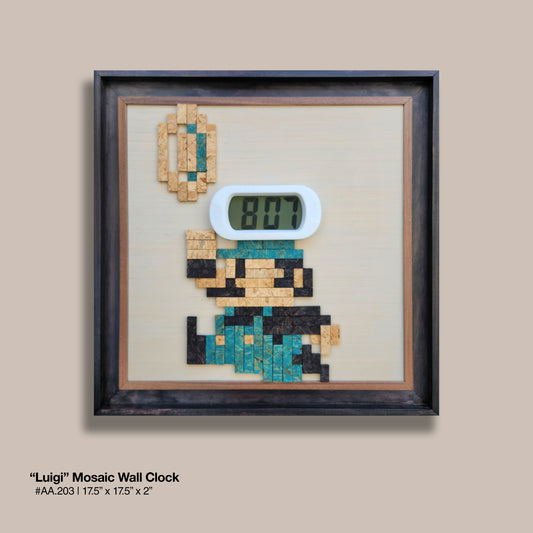 "Luigi" Mosaic Wall Clock