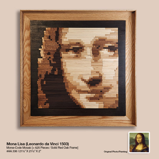 Leonardo da Vinci "Mona Lisa" - Morse-Code Mosaic