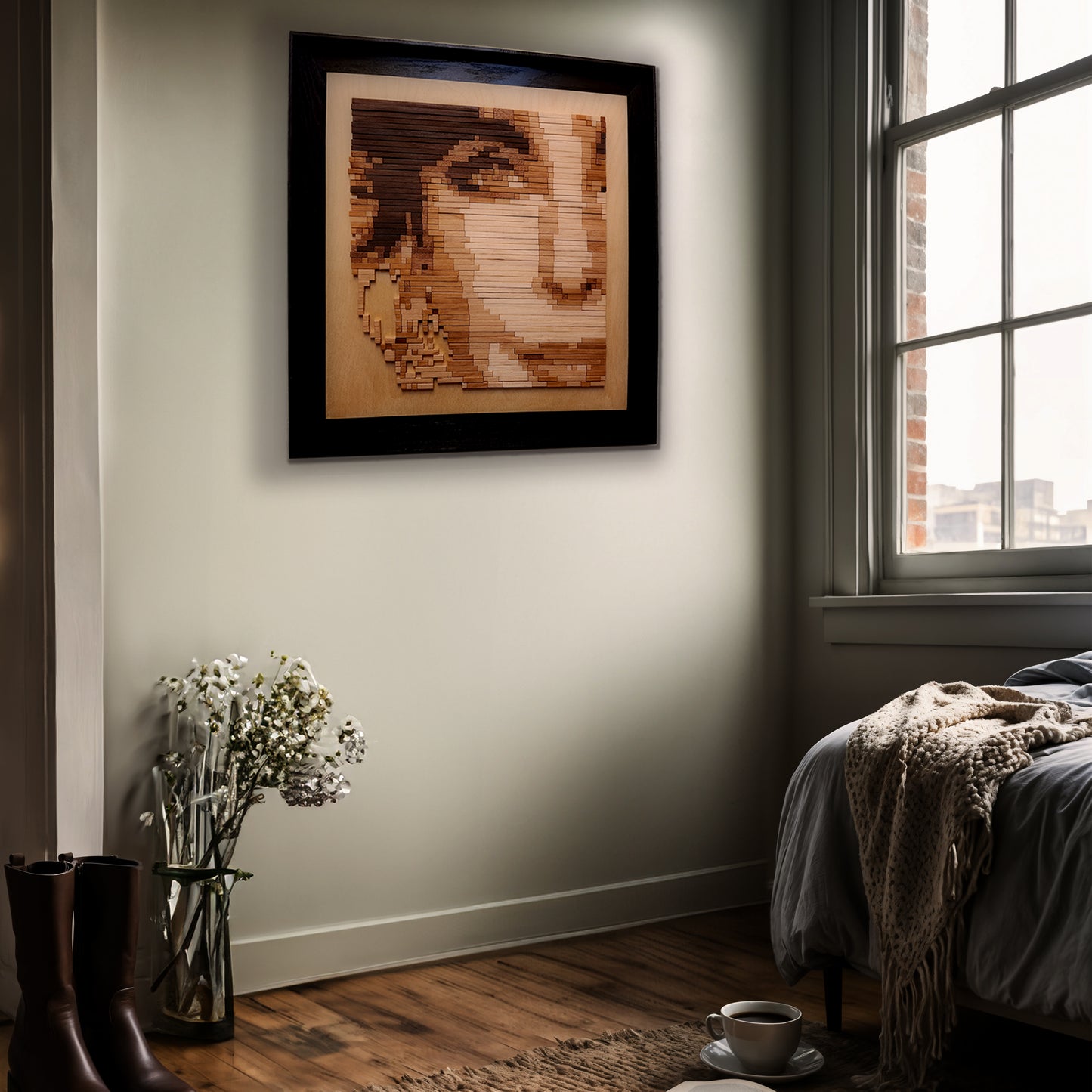 Elizabeth Taylor "White Diamonds" - Morse-Code Mosaic