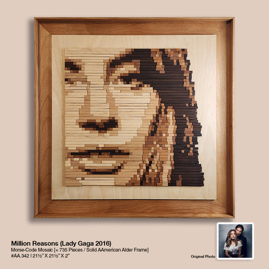 Lady Gaga "Million Reasons" - Morse-Code Mosaic