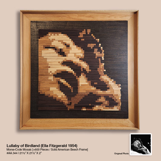 Ella Fitzgerald "Lullaby of Birdland" - Morse-Code Mosaic