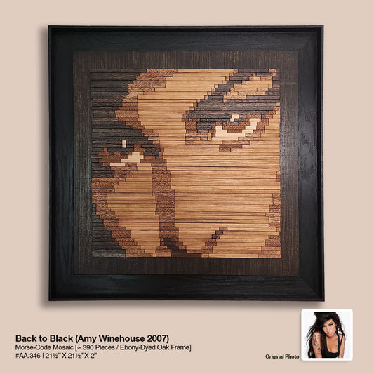 Amy Winehouse "Back to Black" - Morse-Code Mosaic