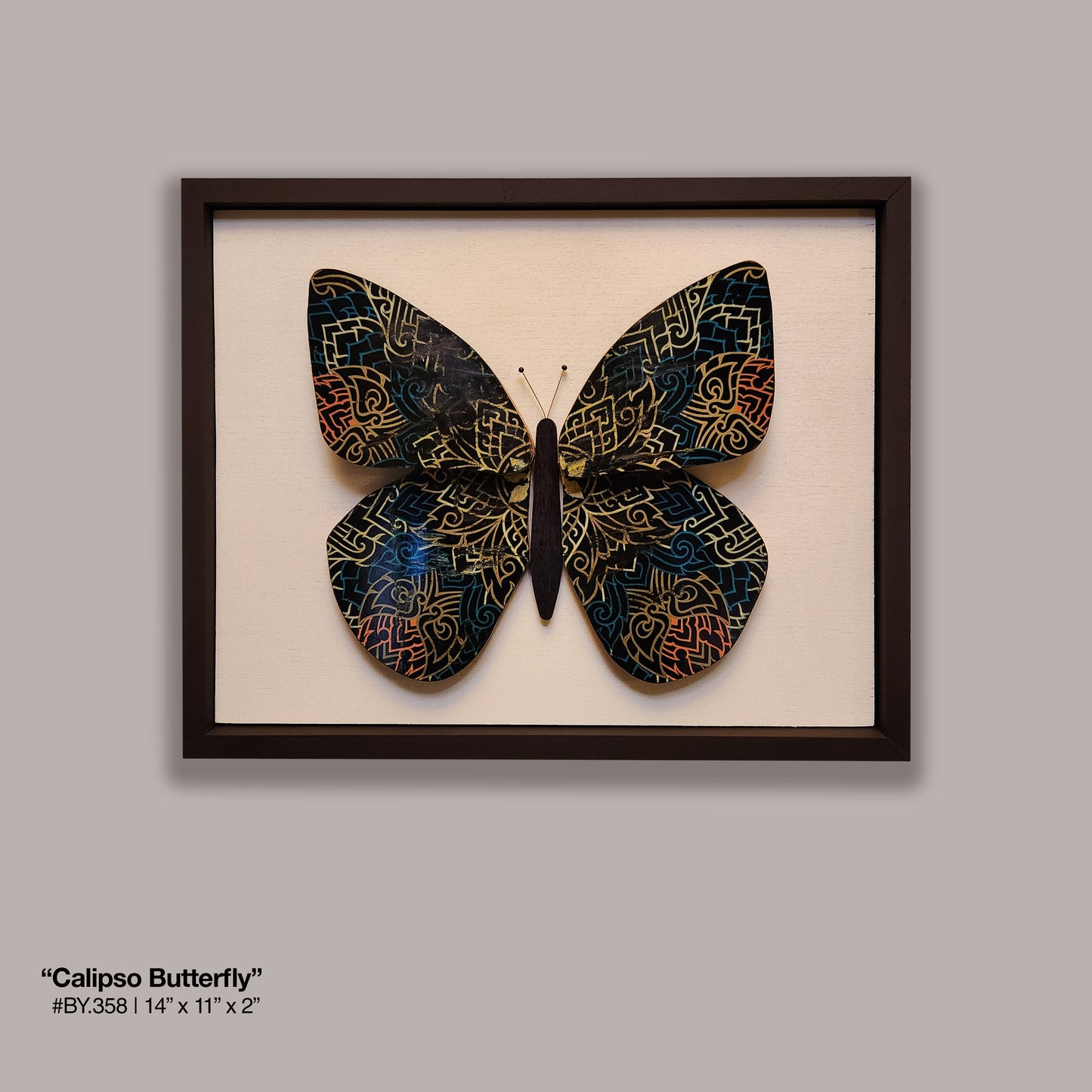 "Calypso Butterfly" Skateboard Art
