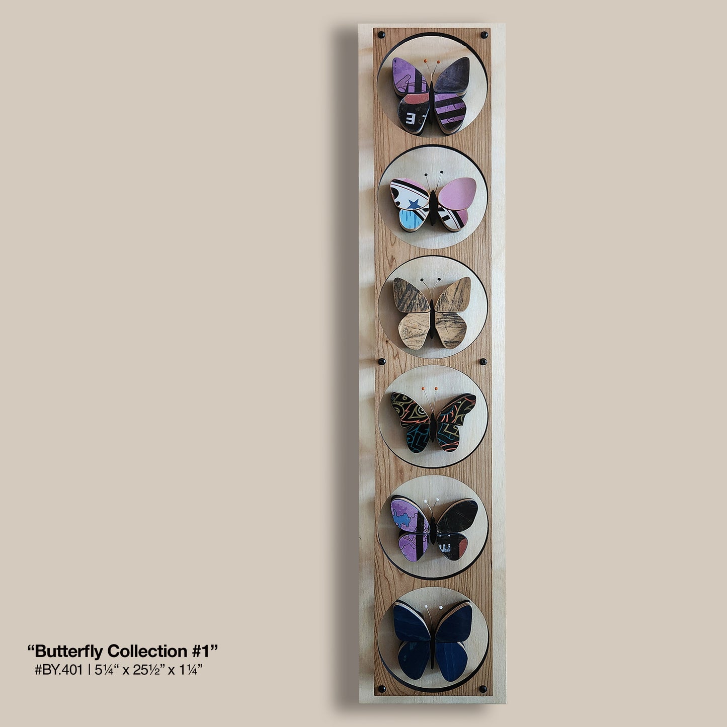 "Butterfly Collection #1" Skateboard Art