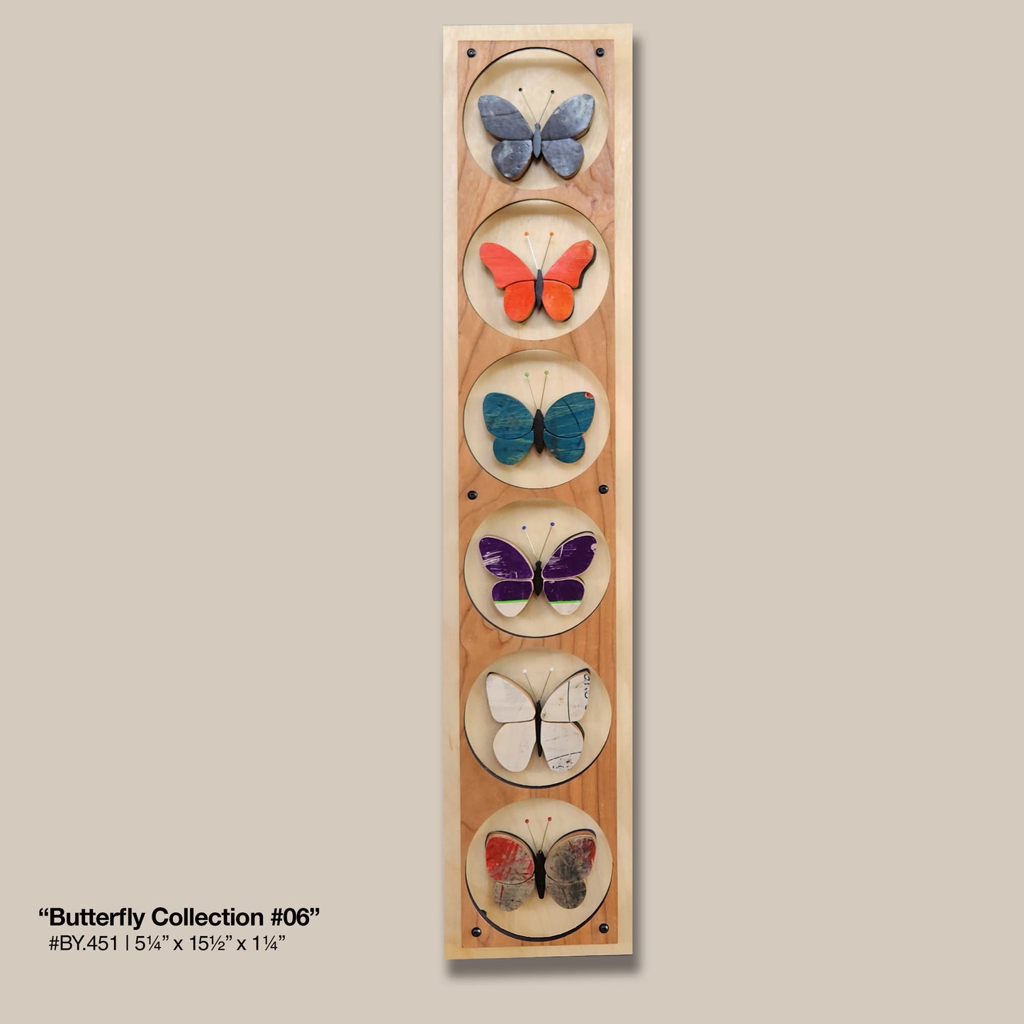 "Butterfly Collection #6" Skateboard Art