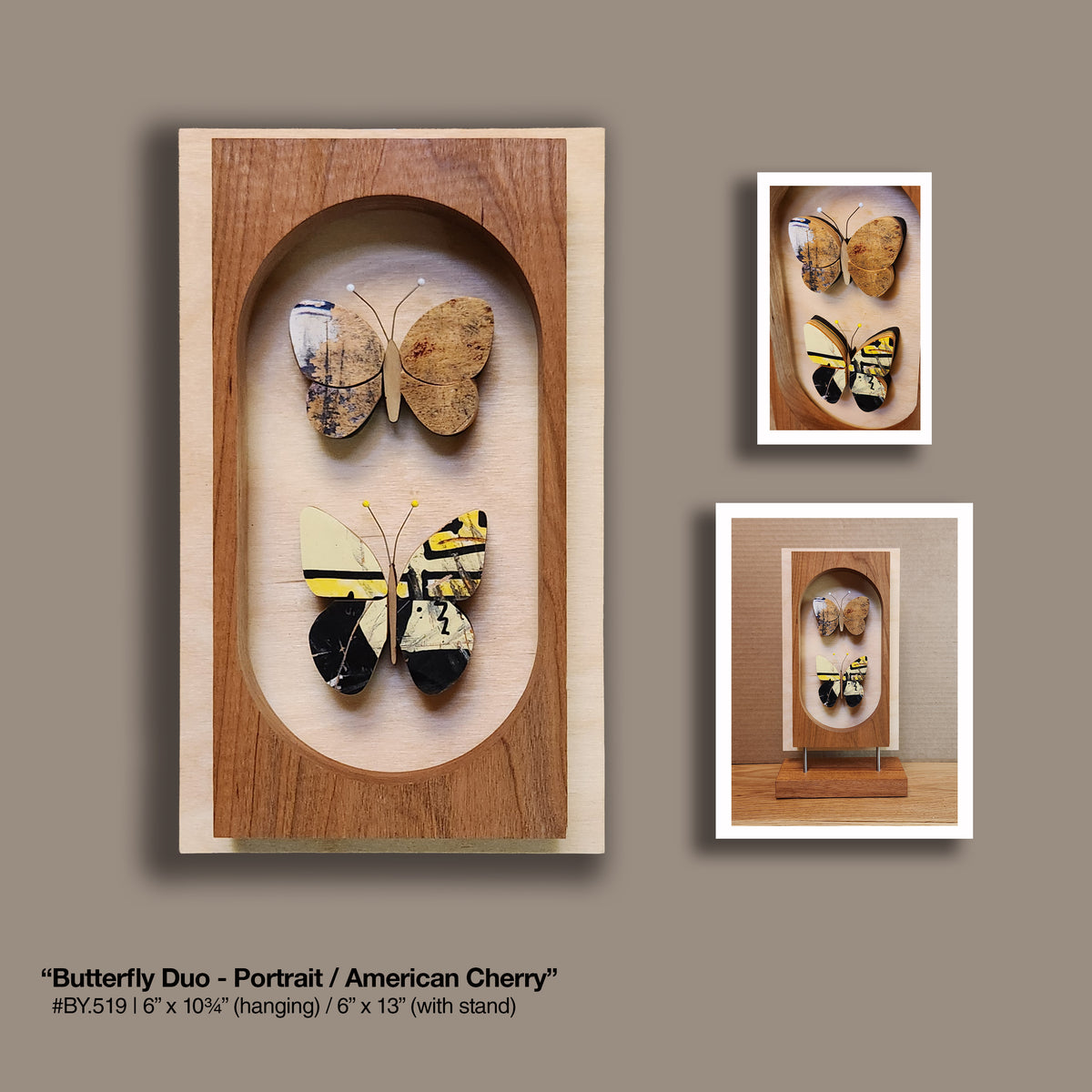 "Butterfly Duo" [Hang] American Cherry