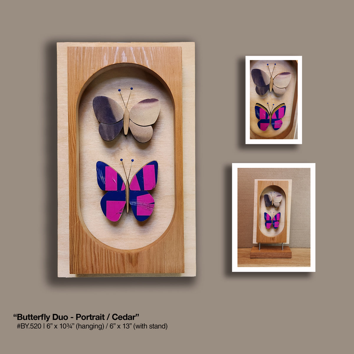 "Butterfly Duo" [HANG] Cedar